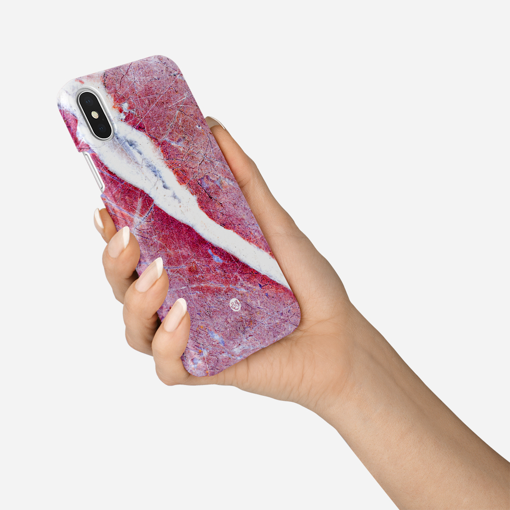 iPhone X / XS Premium Case - Rosa Marmor - 3