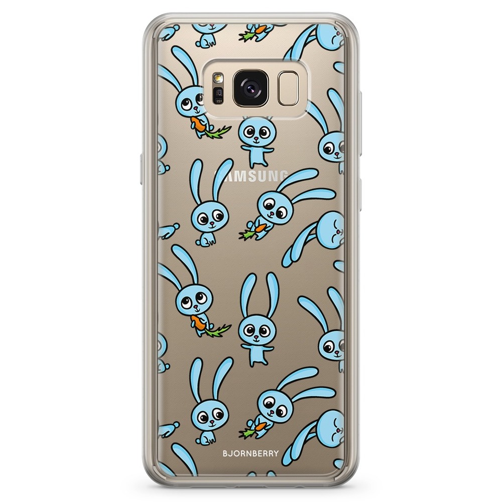 Samsung Galaxy S8 Fashion Case - Blue rabbits