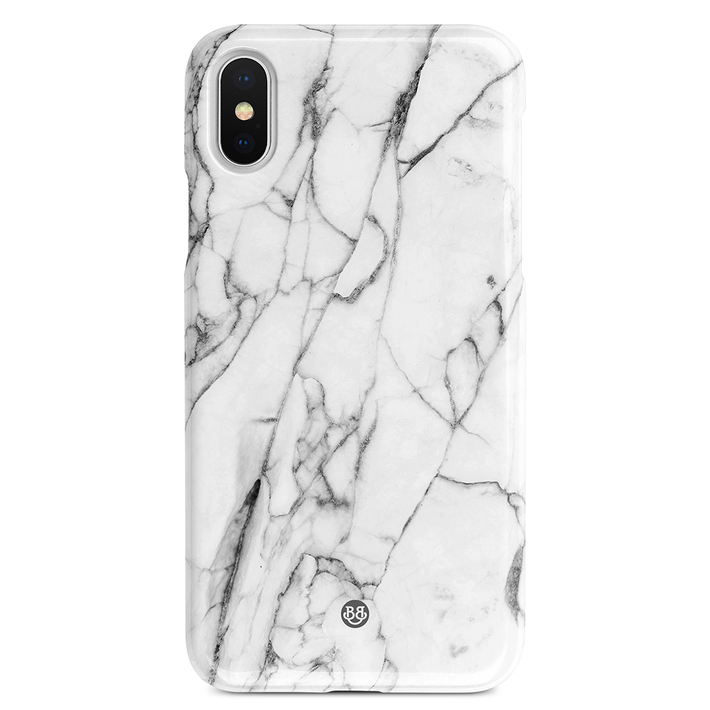 iPhone X / XS Premium Case - Vit Marmor