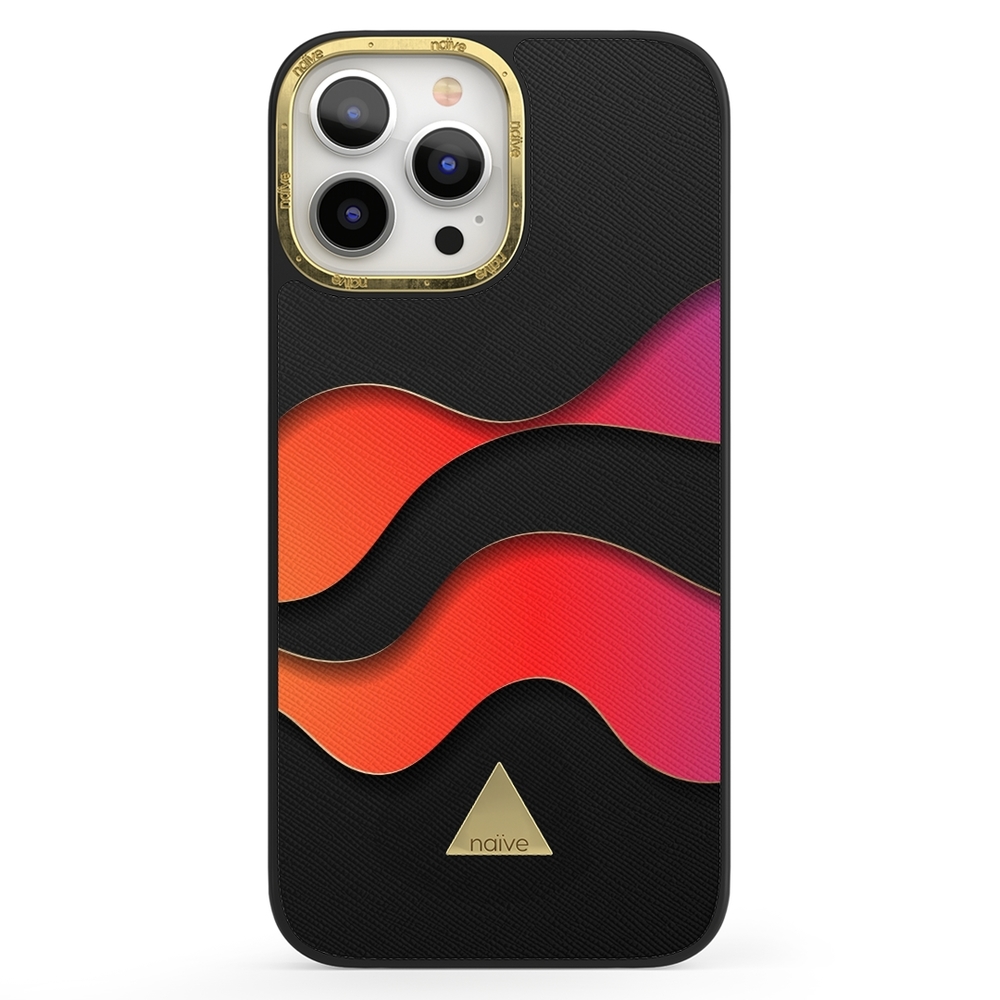 Naive iPhone 13 Pro Max Case - Neon Waves
