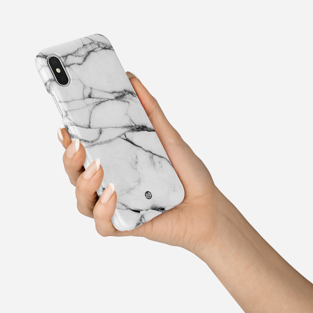 iPhone X / XS Premium Case - White Marble - 3