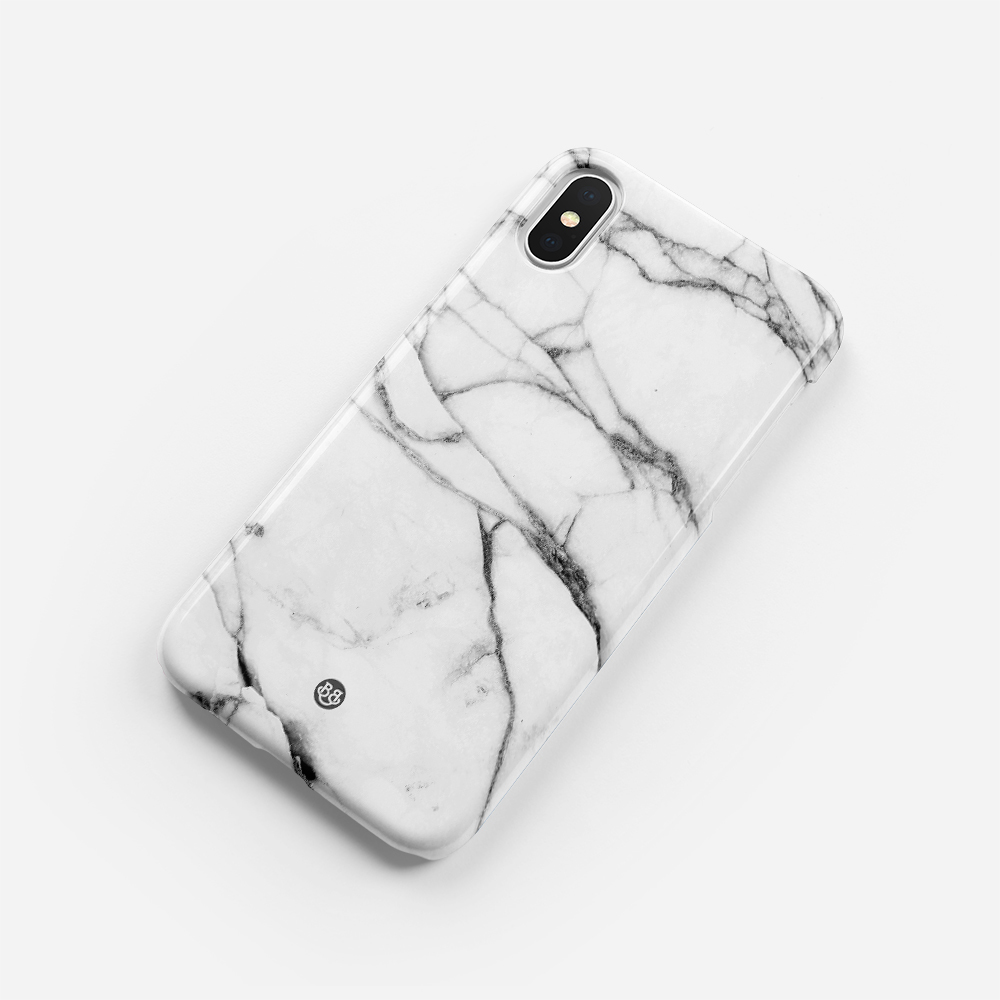 iPhone X / XS Premium Case - White Marble - 2