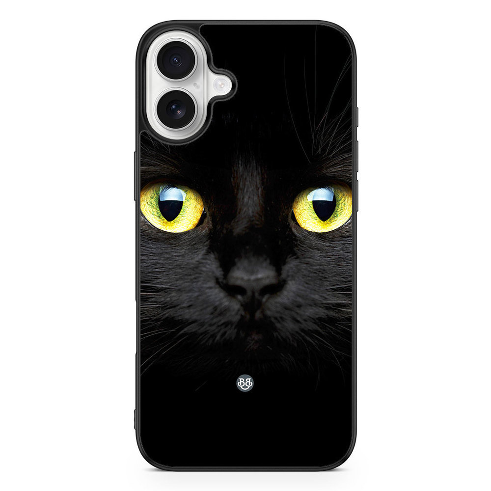 iPhone 16 Plus Case - Black Cat Closeup
