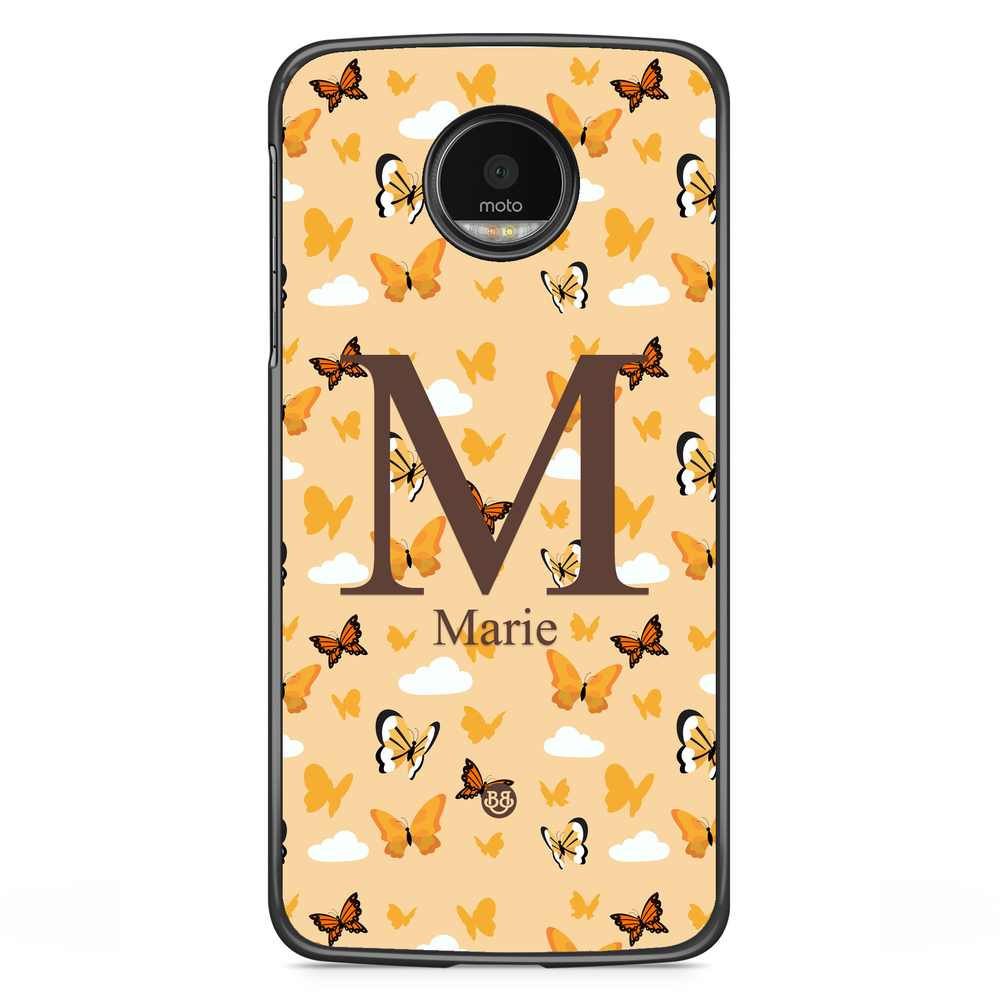 Motorola Moto G5S Plus Custom Case - AWAKEN - Orange Butterfly