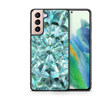 Samsung Galaxy S21 FE 5G Case - Green Crystals