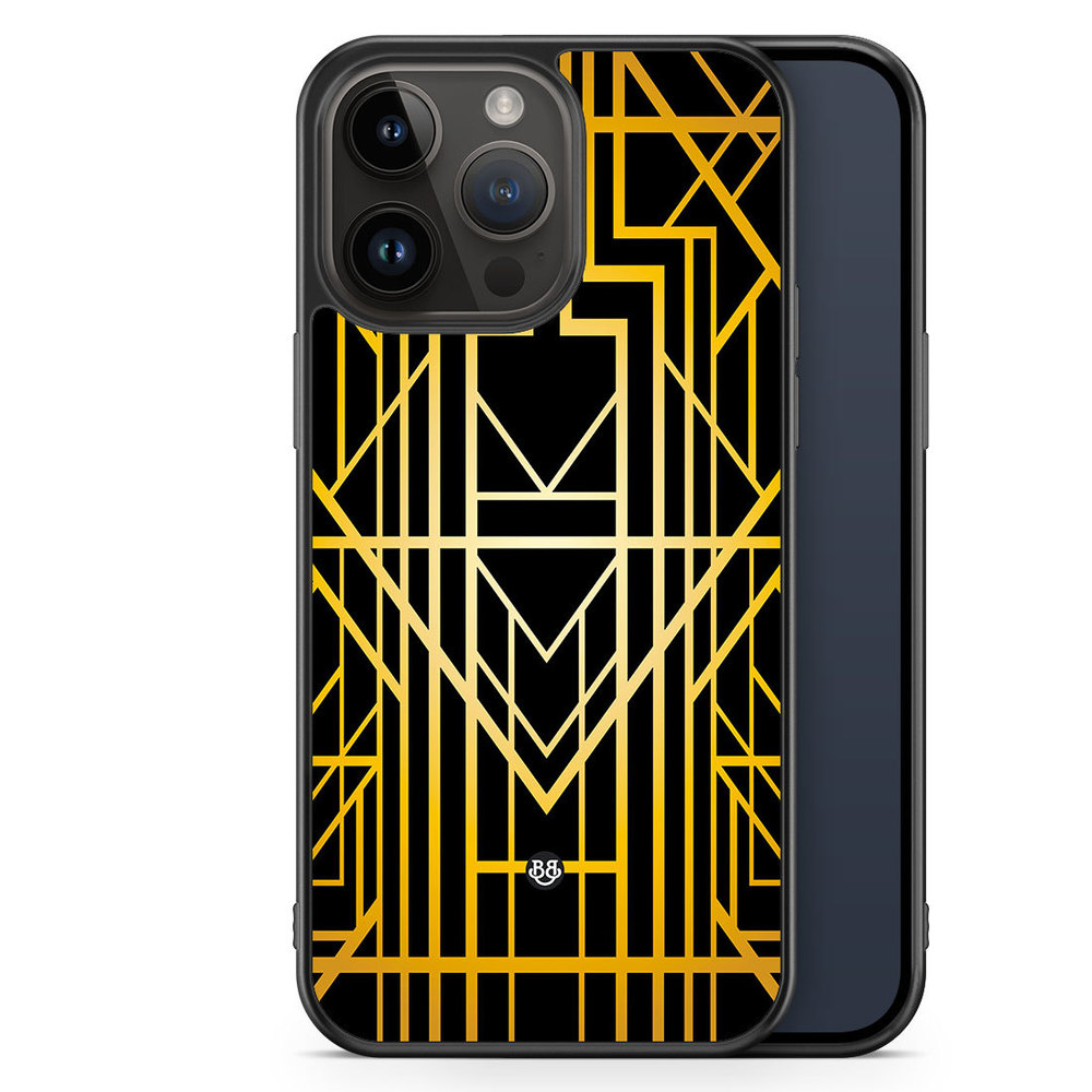 iPhone 14 Pro Max Case - Golden pattern