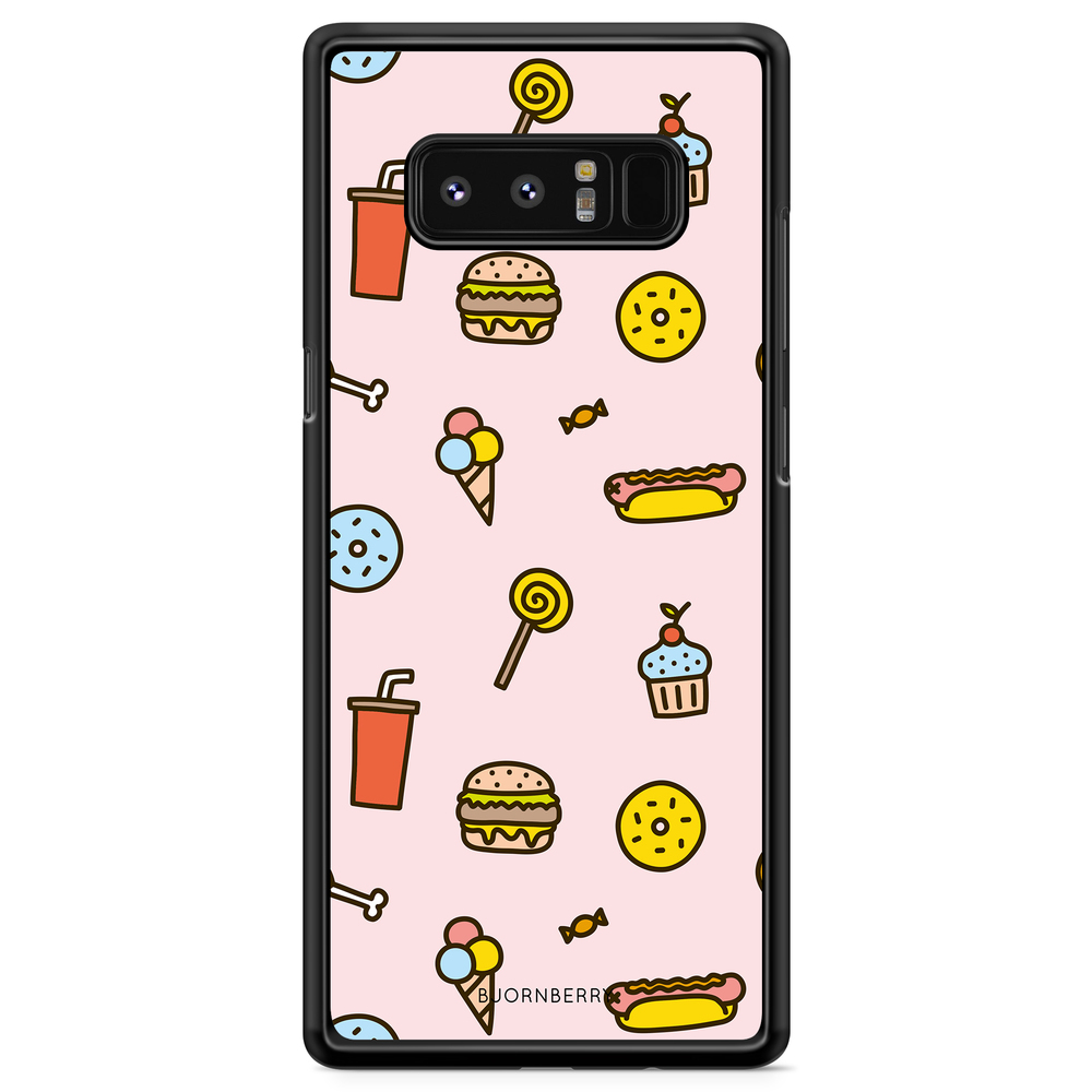 Samsung Galaxy Note 8 Case - Junk Food Pattern