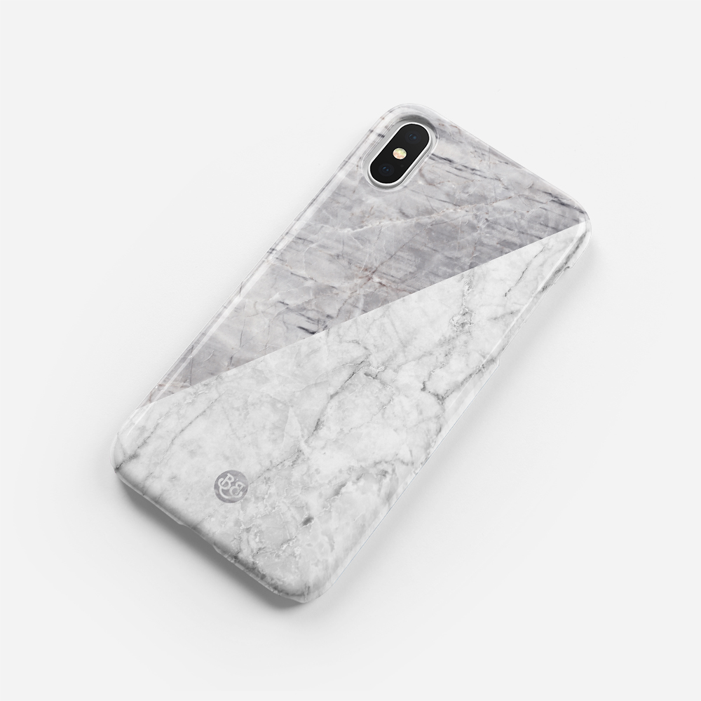 iPhone X / XS Premium Case - Half Marble - 2