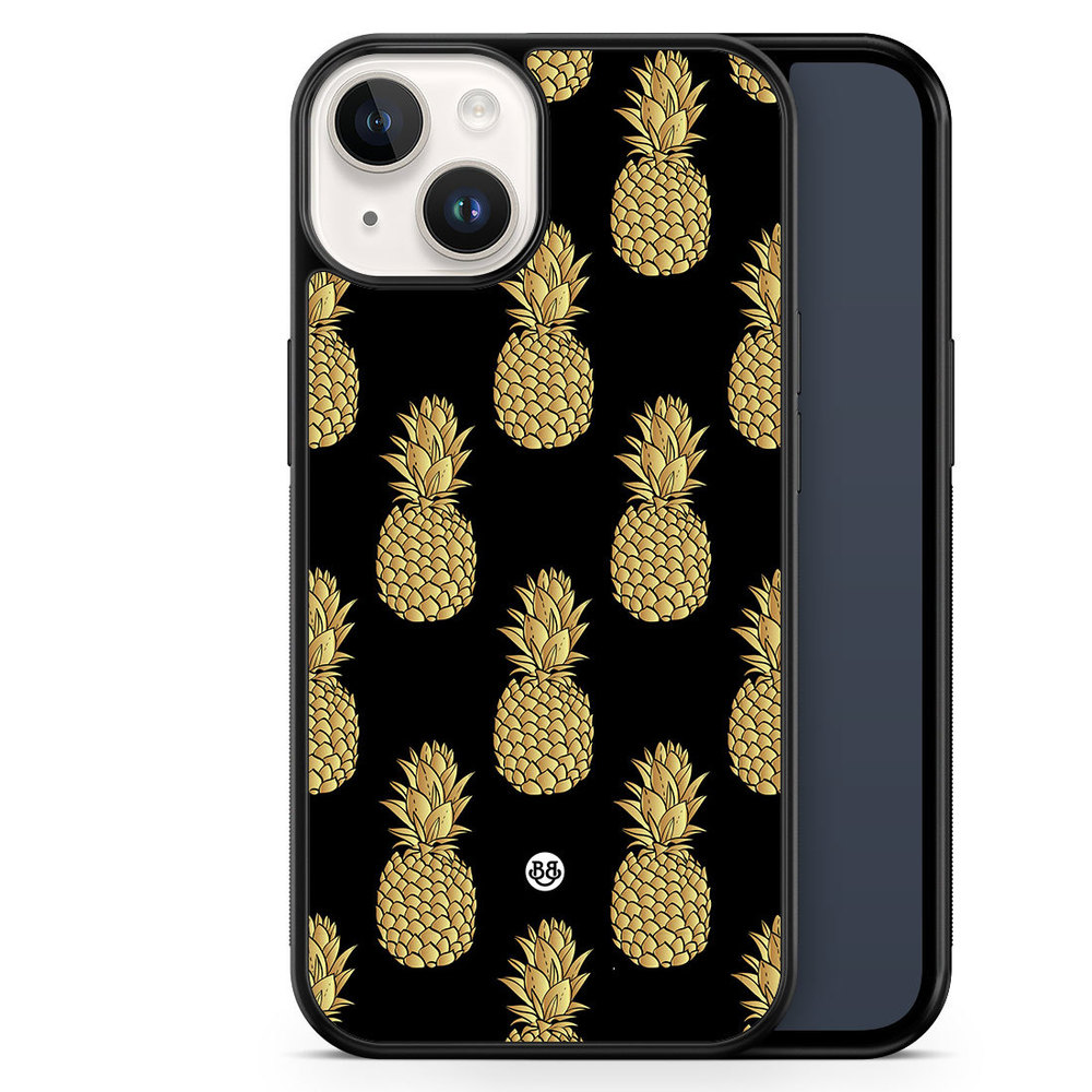 iPhone 14 Case - Gold Pineapples