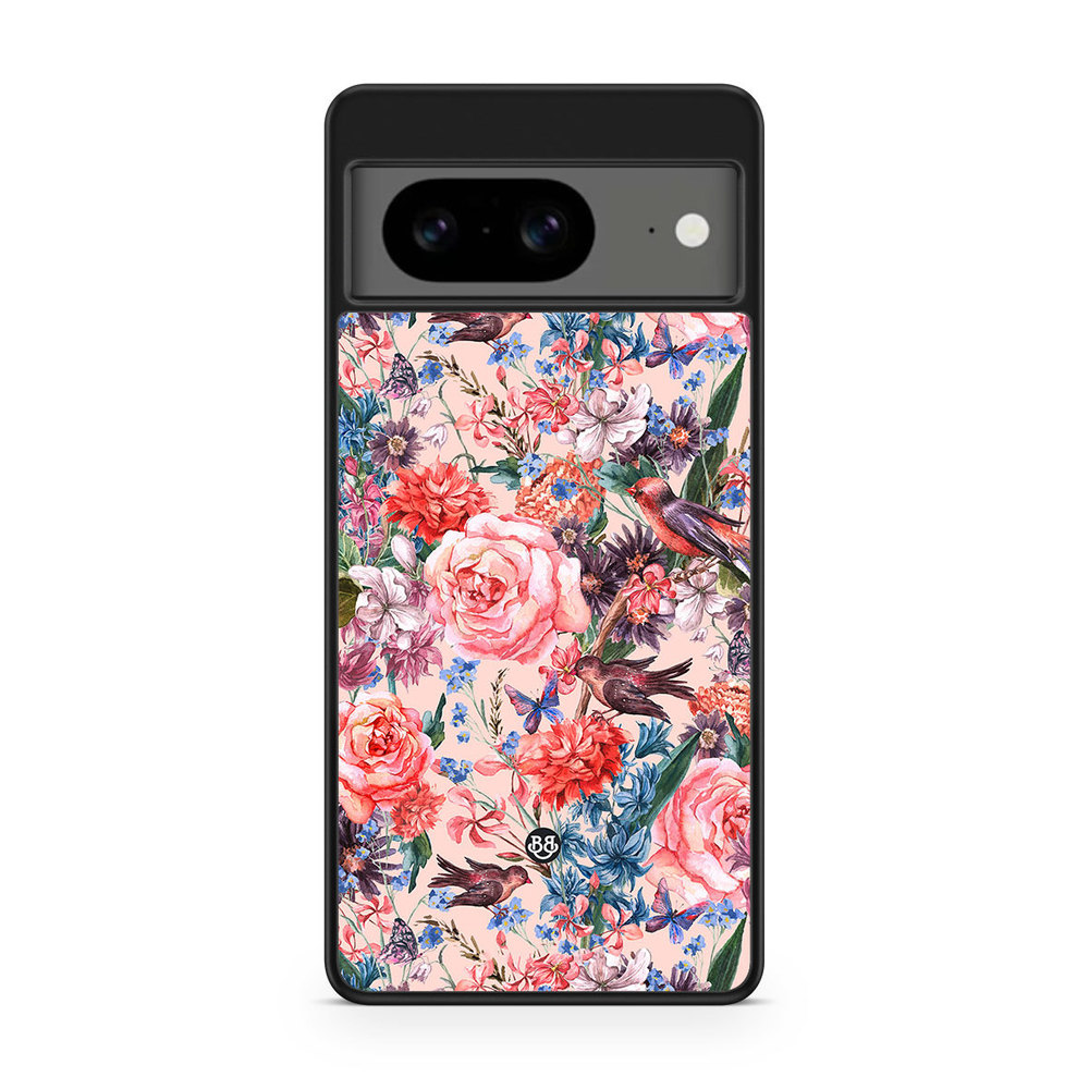 Google Pixel 8 Case - Birds & Flowers