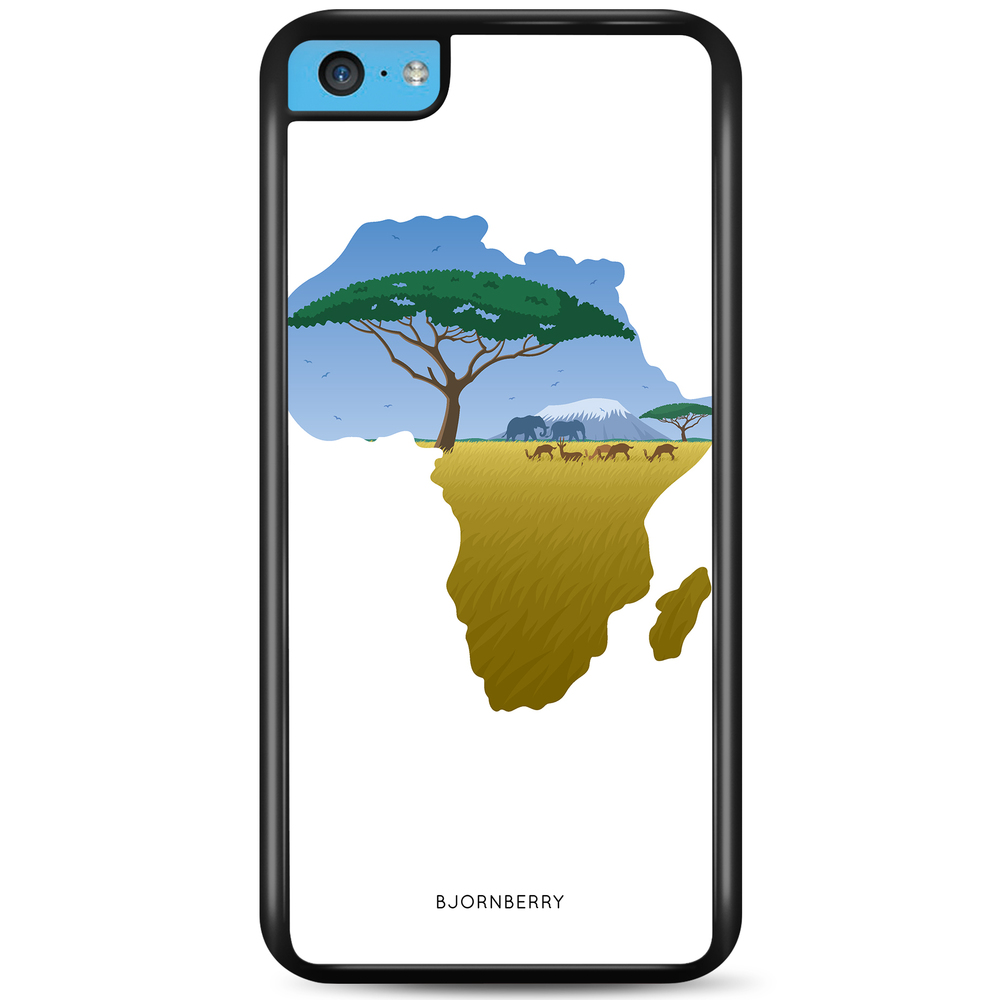 iPhone 5C Case - Africa White