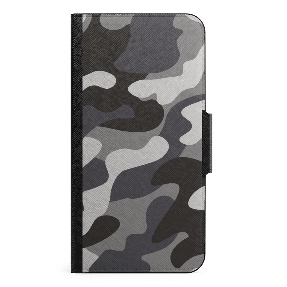 Naive Samsung Galaxy S21 Plus Wallet Case- Grey Camo