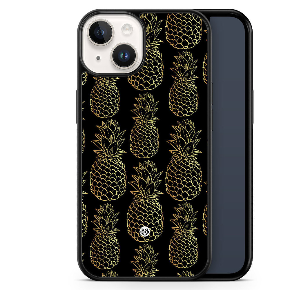 iPhone 14 Case - Gold Pineapples