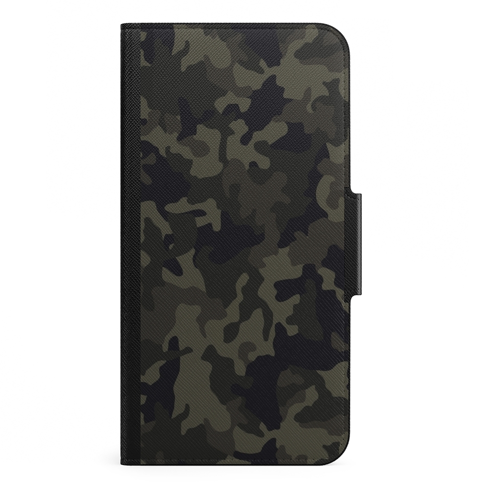 Naive Samsung Galaxy S21 Plus Wallet Case- Jungle Green Camo