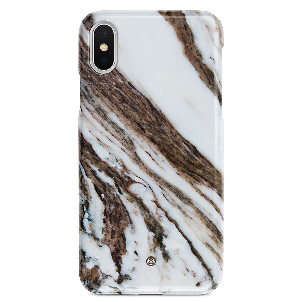 iPhone X / XS Premium Case - Brown Marble
