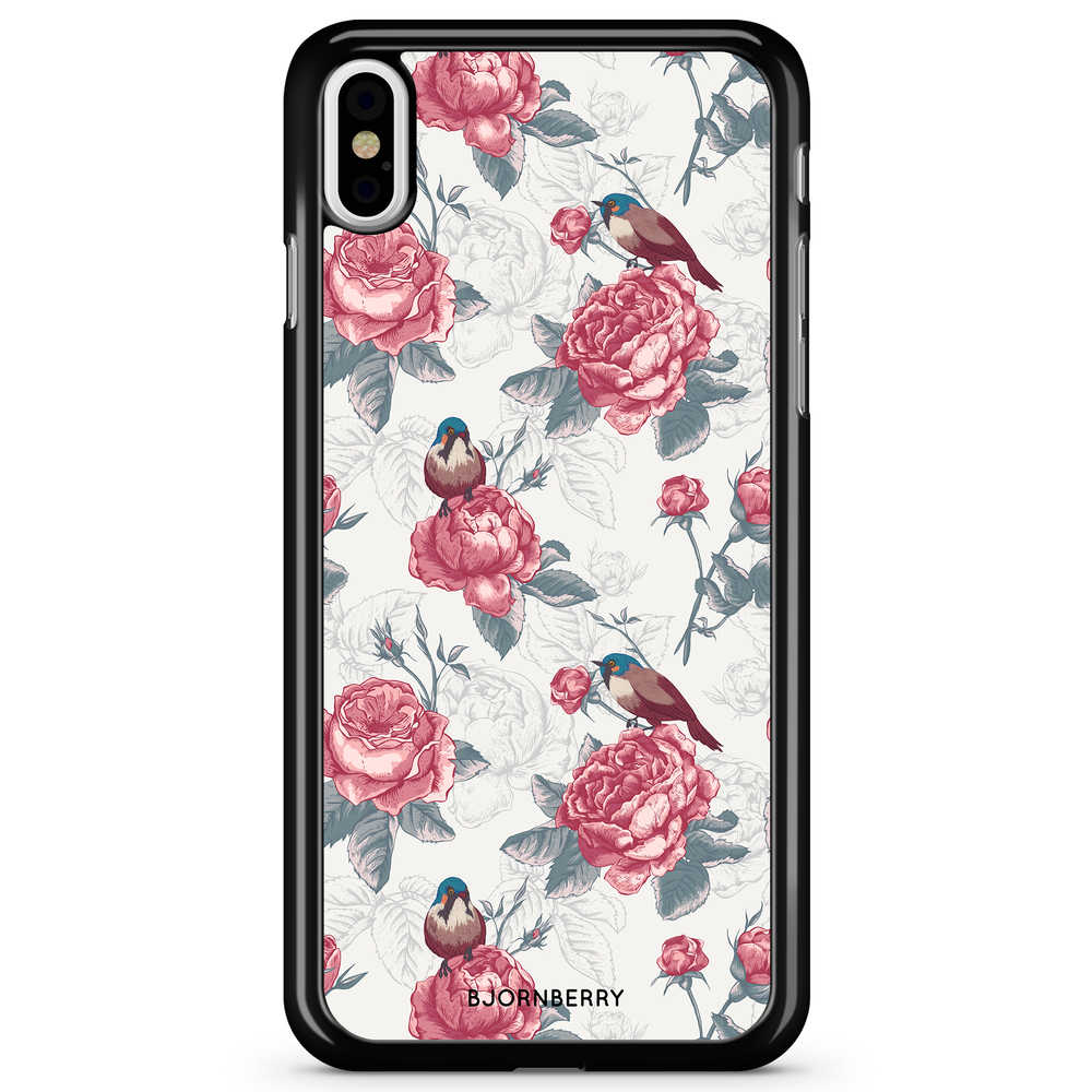 iPhone X / XS Case - Roses and Birds