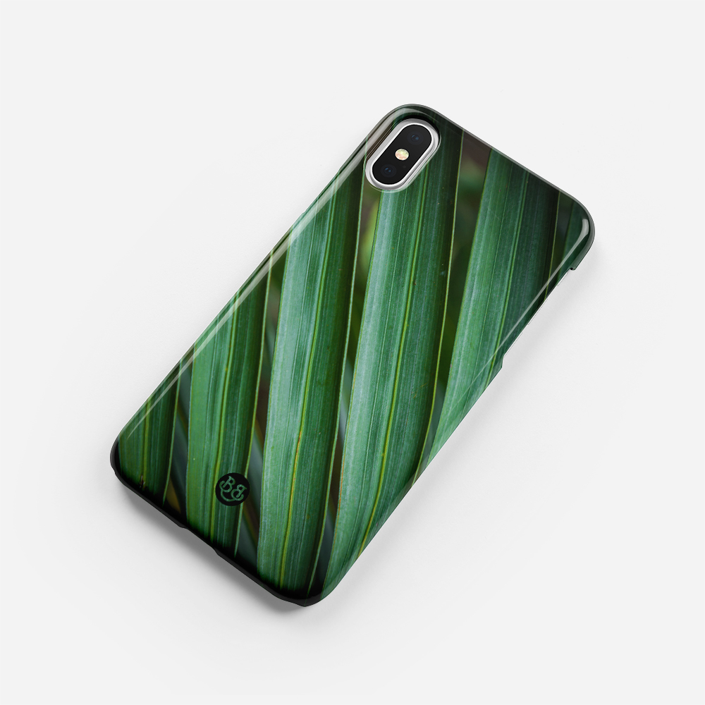 iPhone X / XS Premium Case - Green leaves - 2