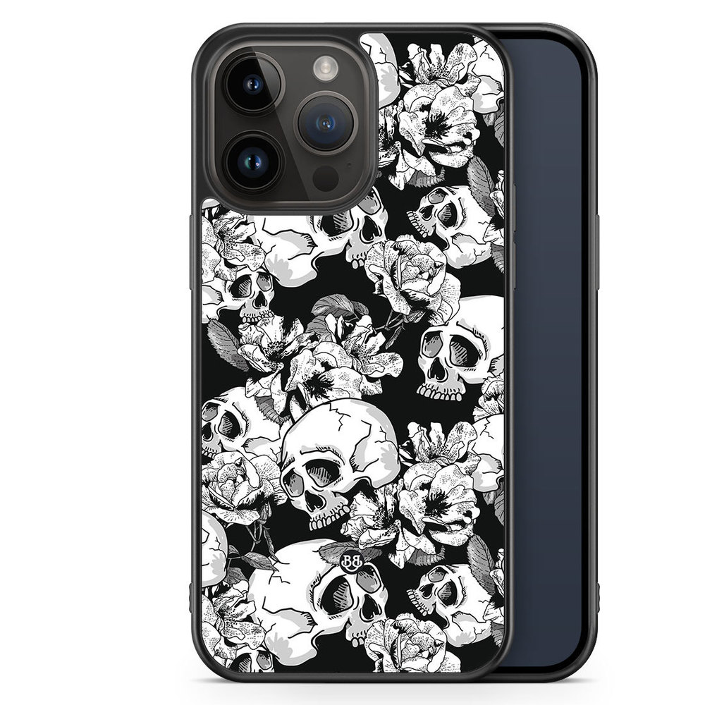 iPhone 14 Pro Max Case - Skull & Roses