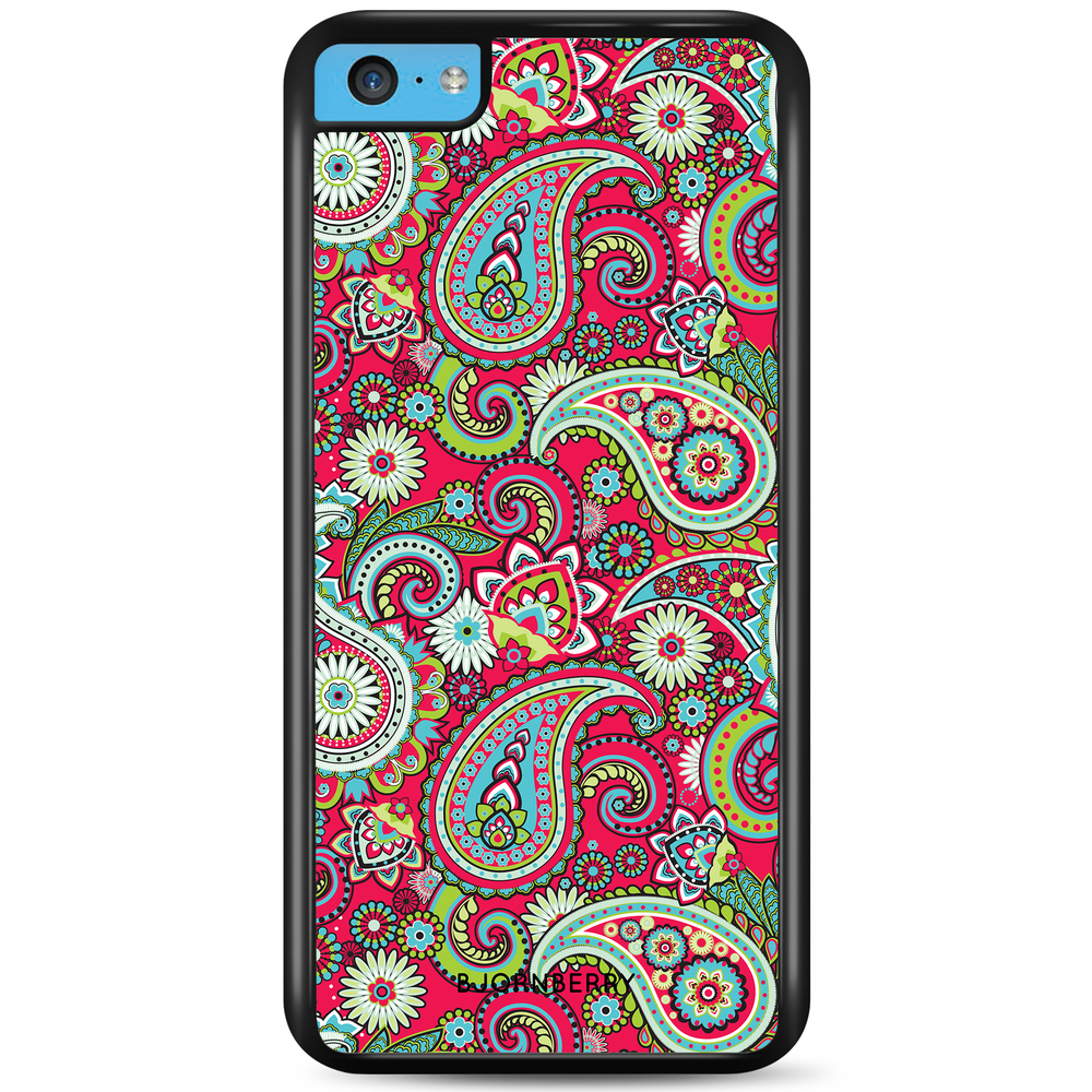 iPhone 5C Case - Red Paisley
