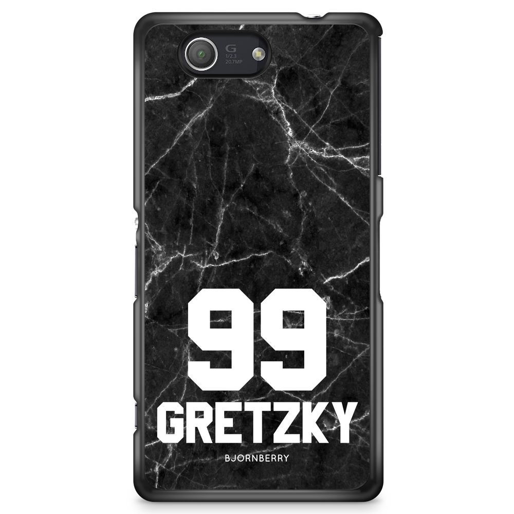 Sony Xperia Z3 Compact Case Custom - Black Marble Number