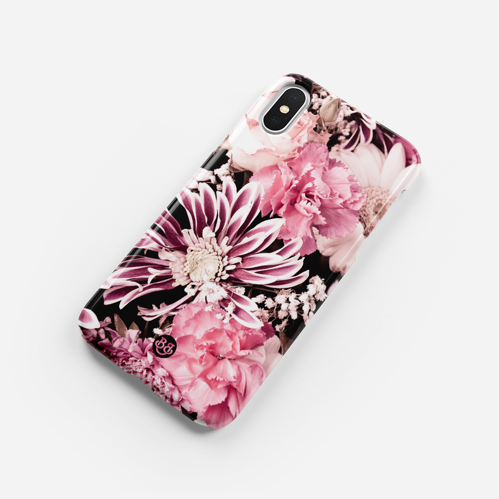 iPhone X / XS Premium Case - Pink Floral - 2