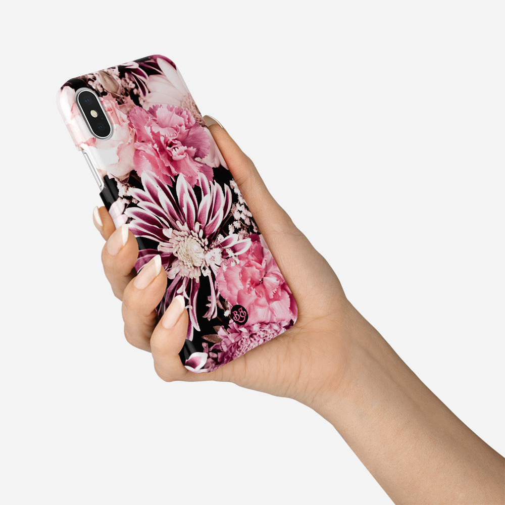 iPhone X / XS Premium Case - Pink Floral - 3