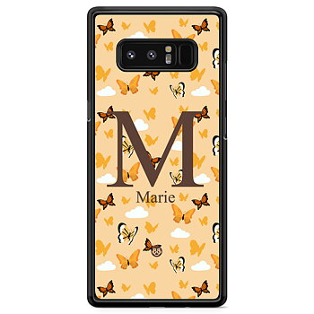 Samsung Galaxy Note 8 Case Custom - AWAKEN - Orange Butterfly