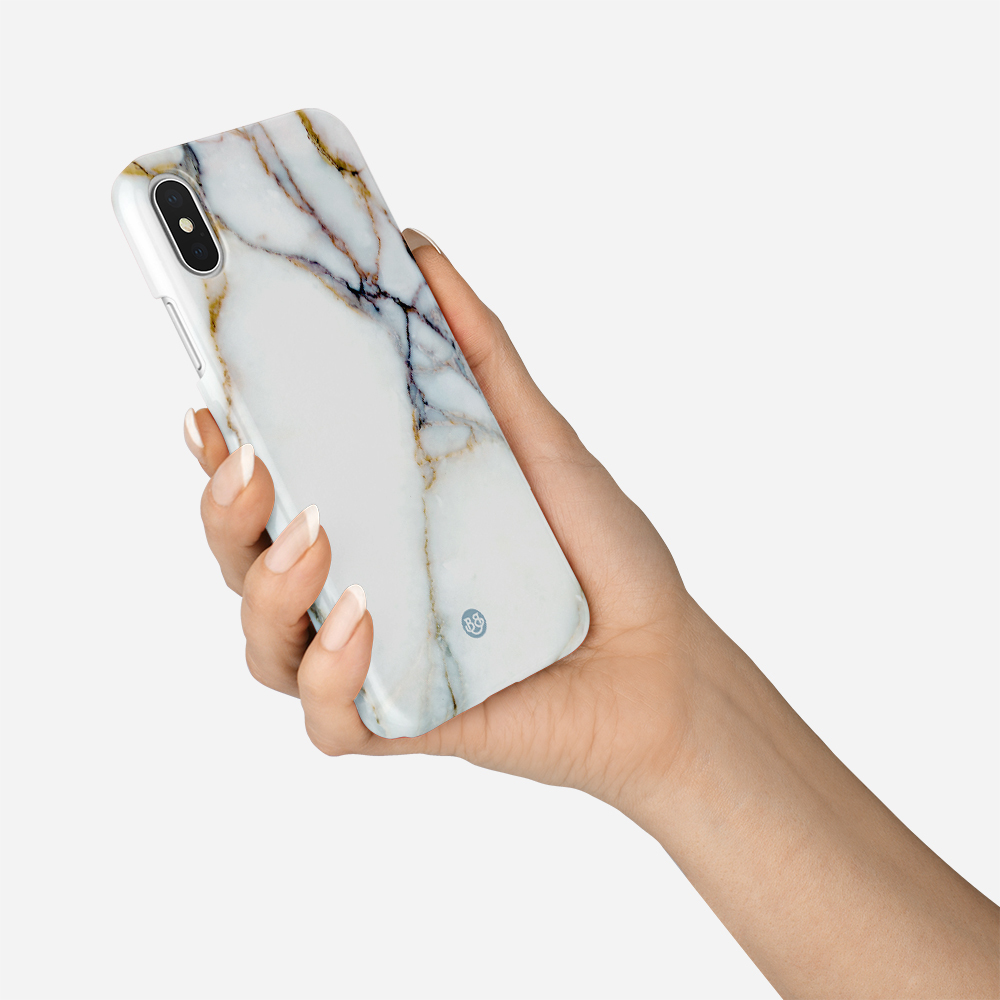 iPhone X / XS Premium Case - Golden Marble - 3