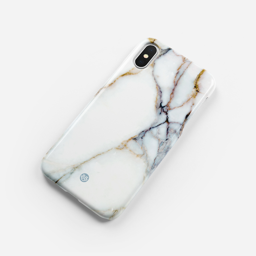 iPhone X / XS Premium Case - Golden Marble - 2