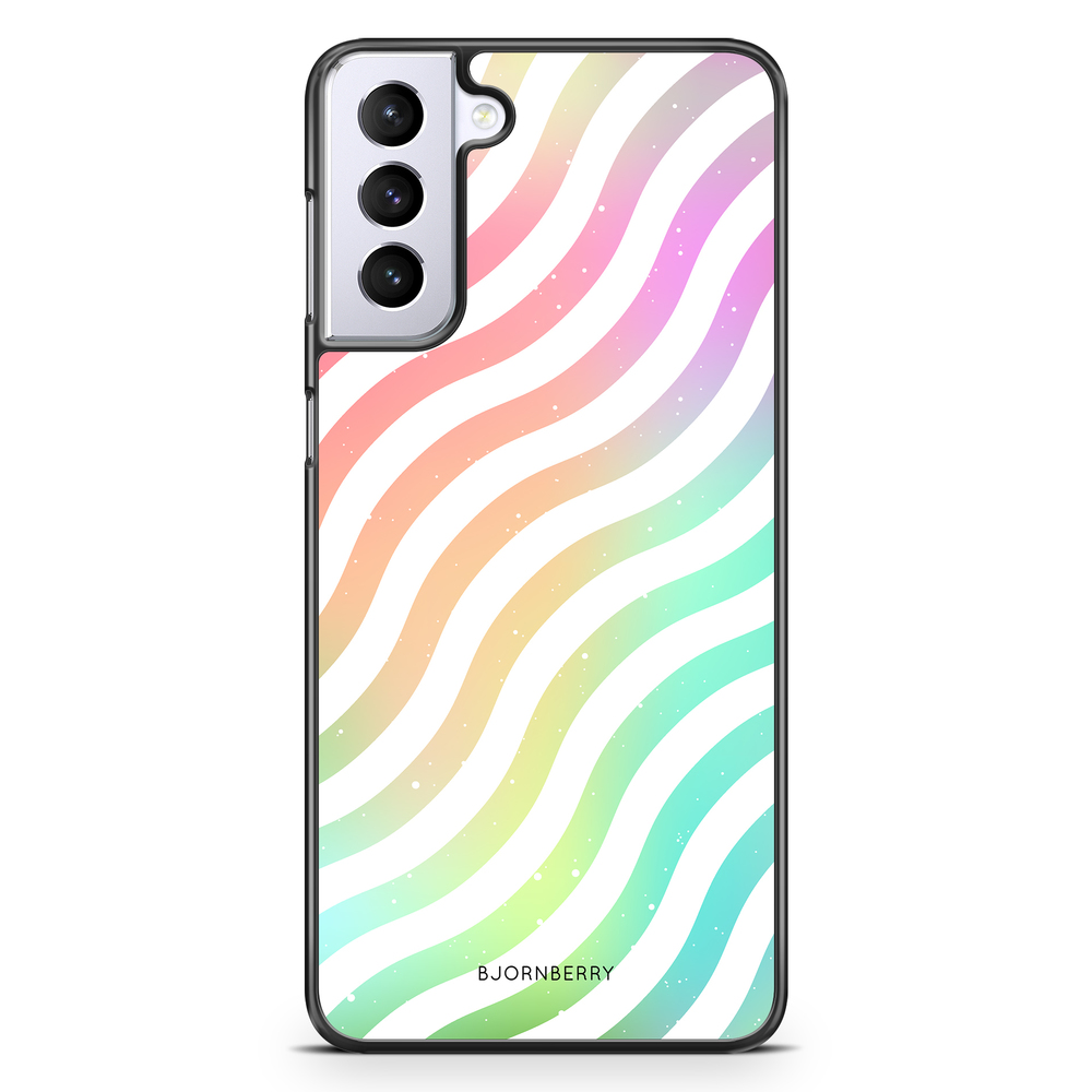 Samsung Galaxy S21 Plus Case - Wavy Rainbow