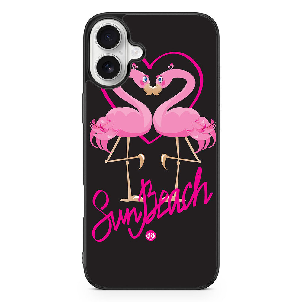 iPhone 16 Plus Case - Sun Beach Flamingo