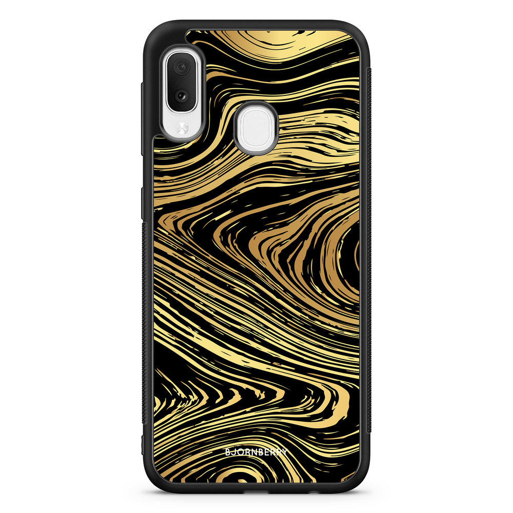 Samsung Galaxy A20e Case - Gold Marble
