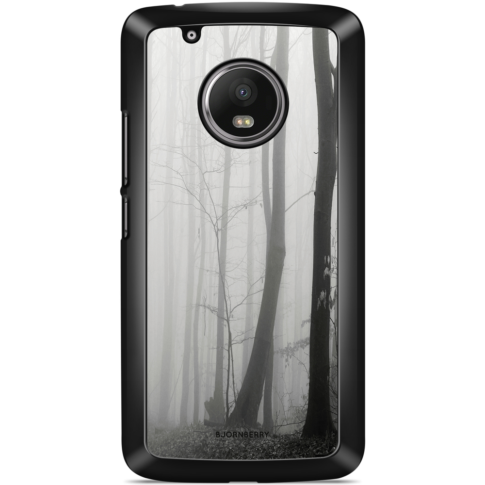 Moto G5 Plus Case - Black/White Autumn