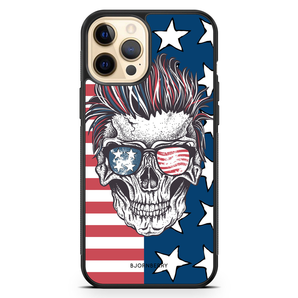 iPhone 12 Pro Max Case - USA Skull