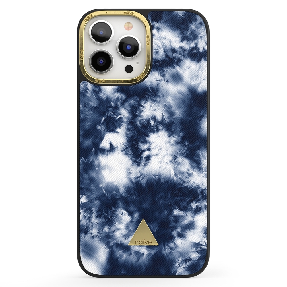 Naive iPhone 13 Pro Max Case - Tie Dye Blue