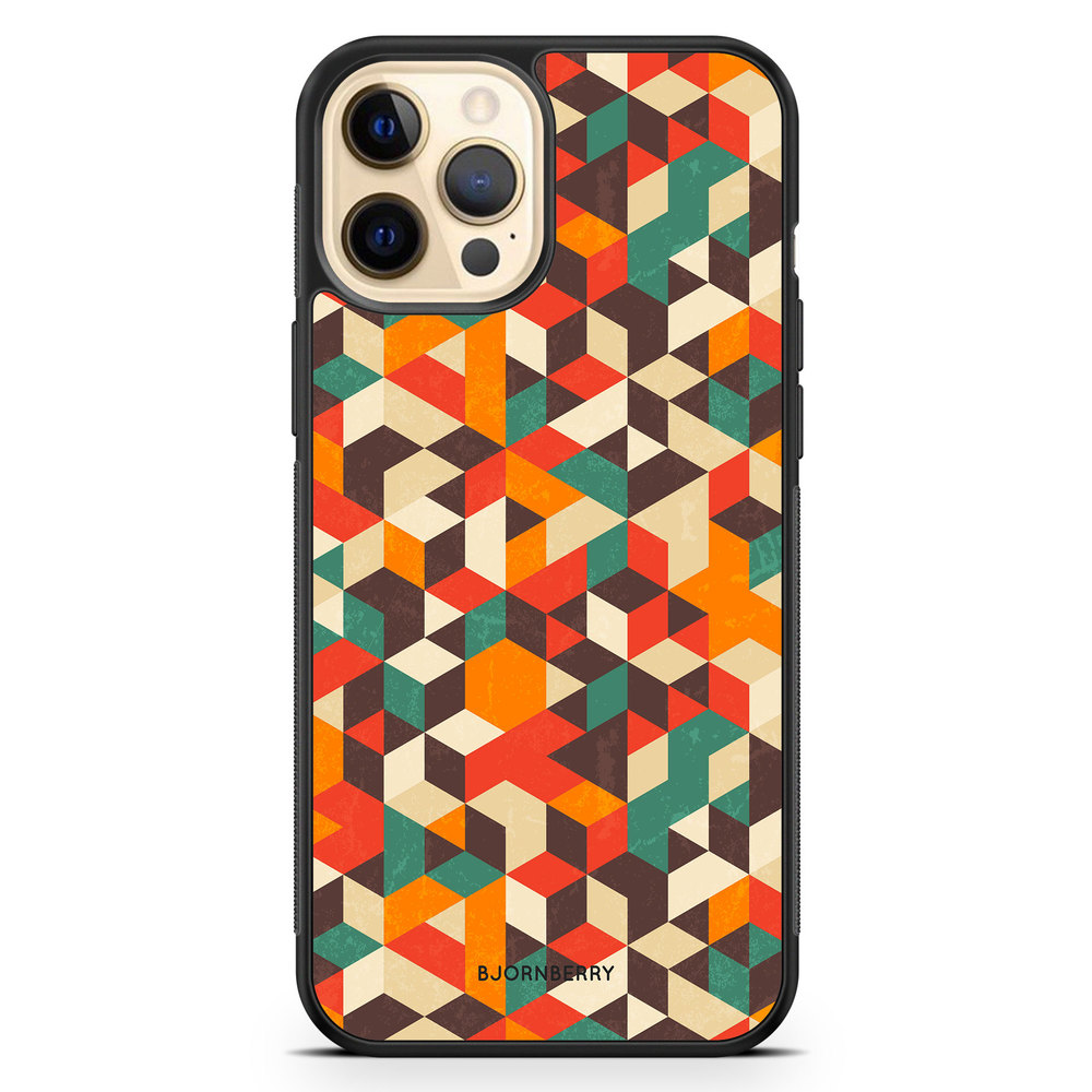 iPhone 12 Pro Max Case - Retro Geometric