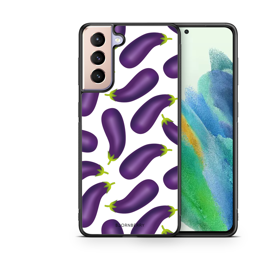 Samsung Galaxy S21 FE 5G Case - Eggplant Pattern