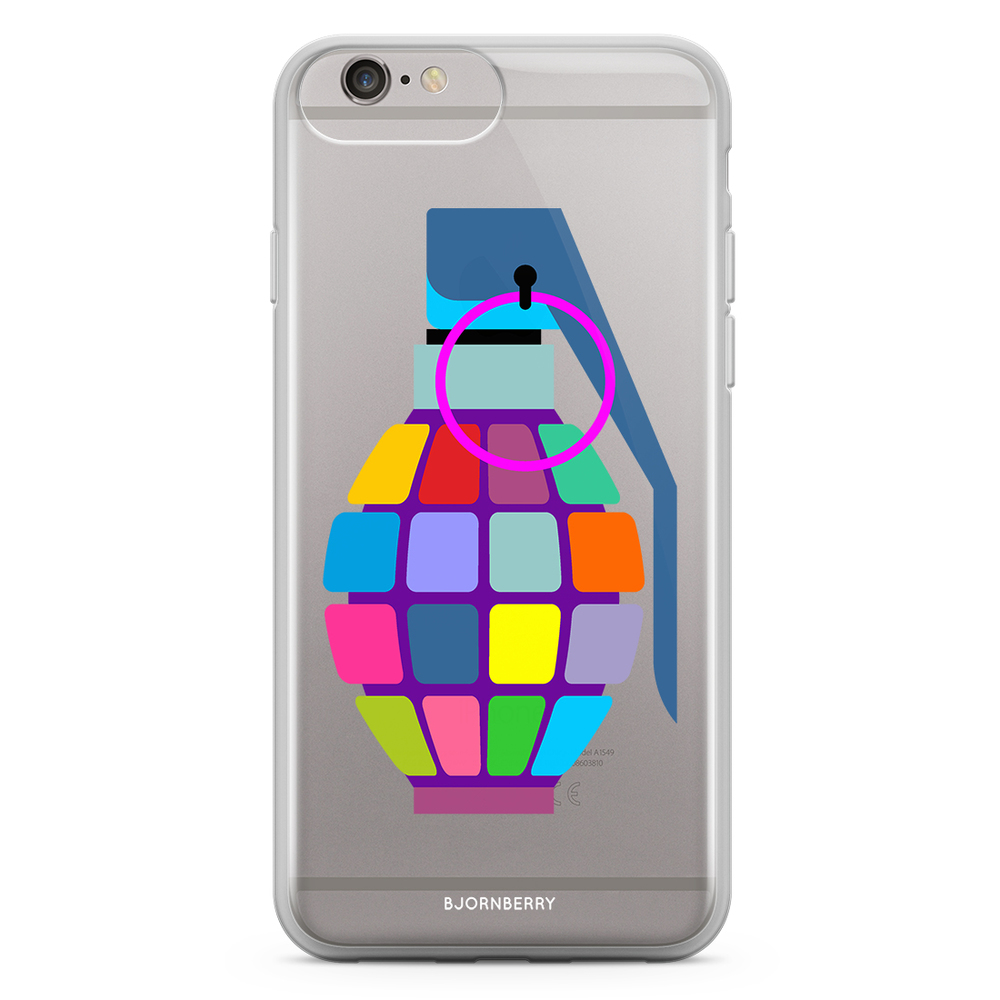 iPhone 6 Plus/6s Plus Fashion Case - Color Hand Granade