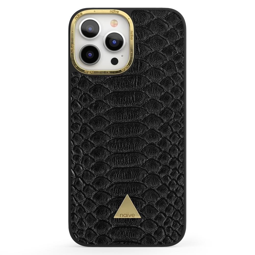 Naive iPhone 13 Pro Max Case - Black Snake