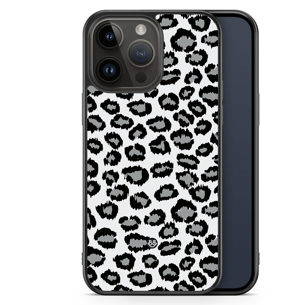 iPhone 14 Pro Max Case - Gray Leopard