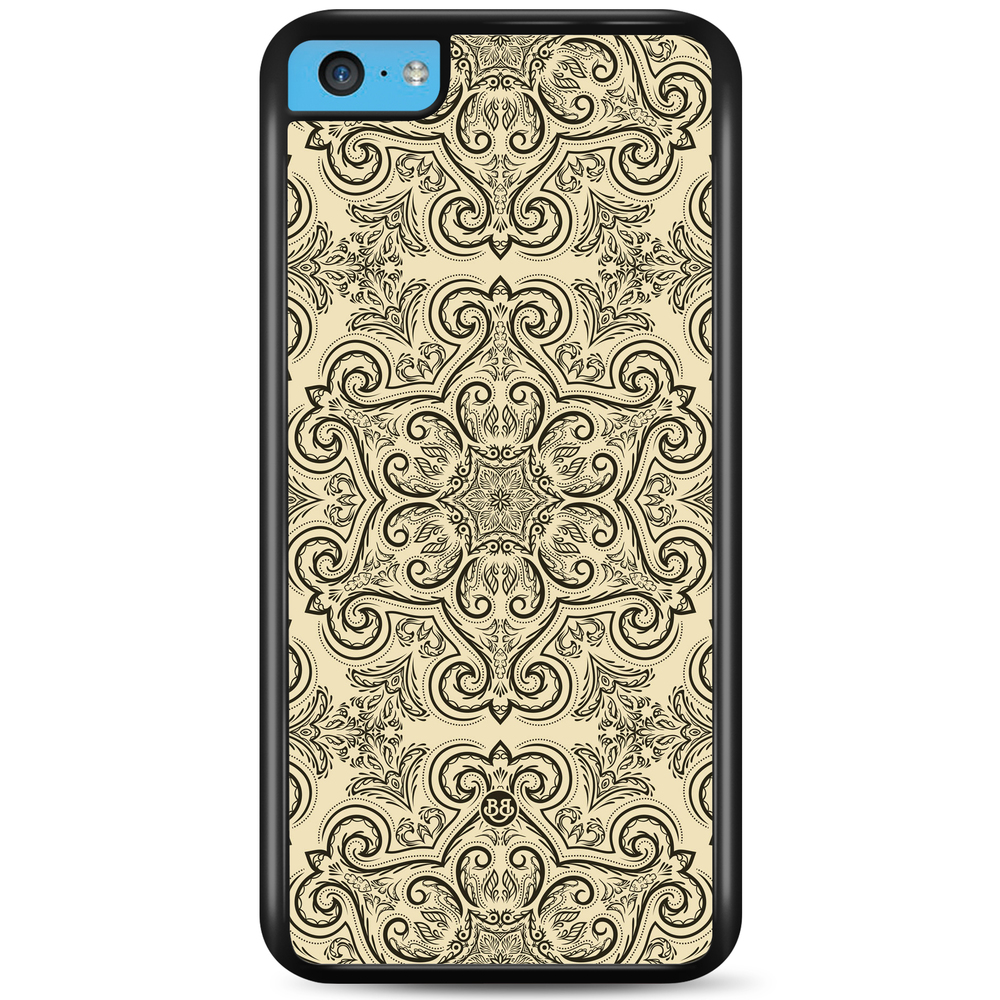 iPhone 5C Case - Beige Retro Pattern