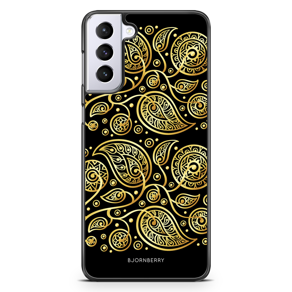 Samsung Galaxy S21 Plus Case - Gold Flowers