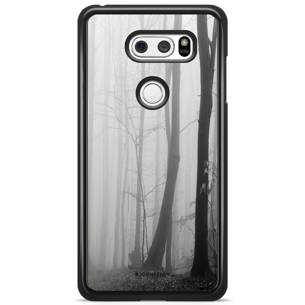 LG V30 Case - Black/White Autumn