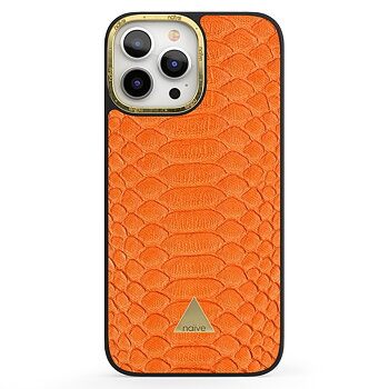 Naive iPhone 13 Pro Max Case - Orange Snake