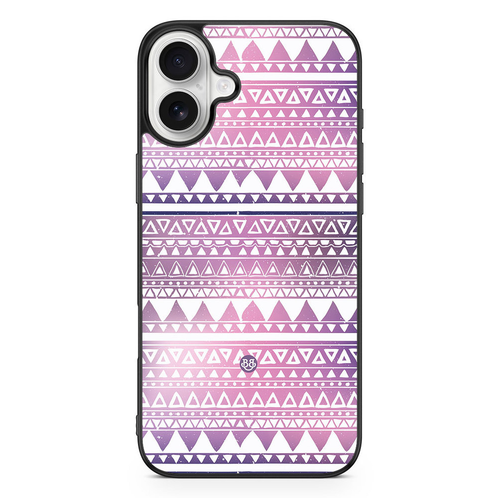 iPhone 16 Plus Case - Purple Aztec