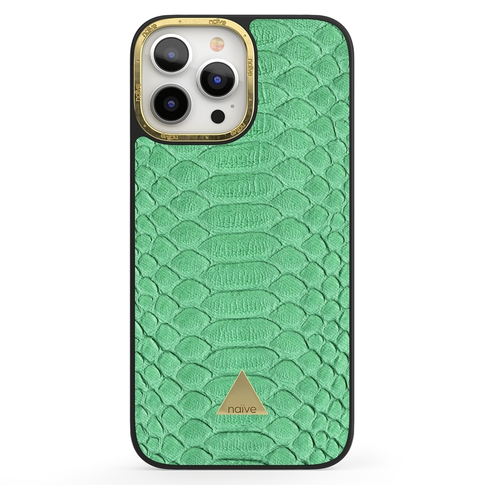 Naive iPhone 13 Pro Max Case - Mint Snake