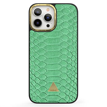 Naive iPhone 13 Pro Max Case - Mint Snake
