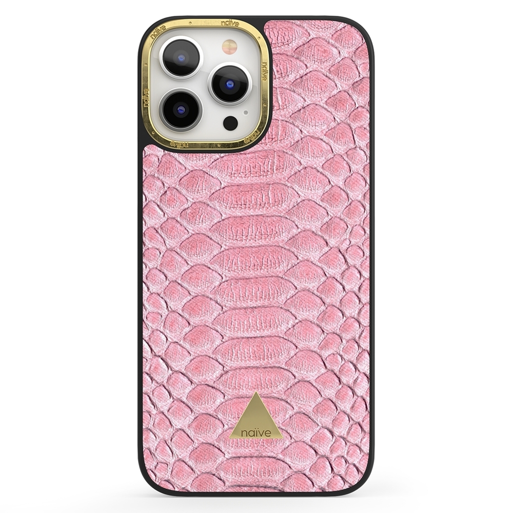 Naive iPhone 13 Pro Max Case - Salmon Snake