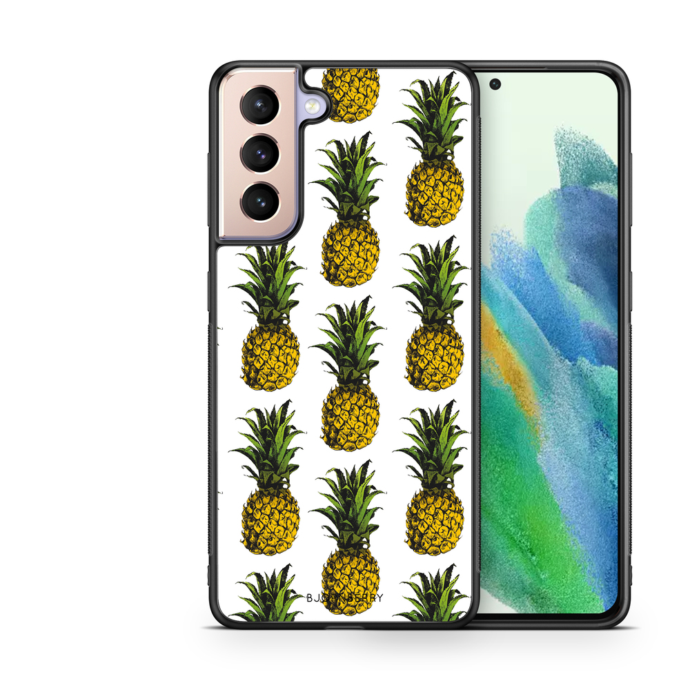 Samsung Galaxy S21 FE 5G Skal - Ananas | Mobilskal & Mobilfodral BJORNBERRY