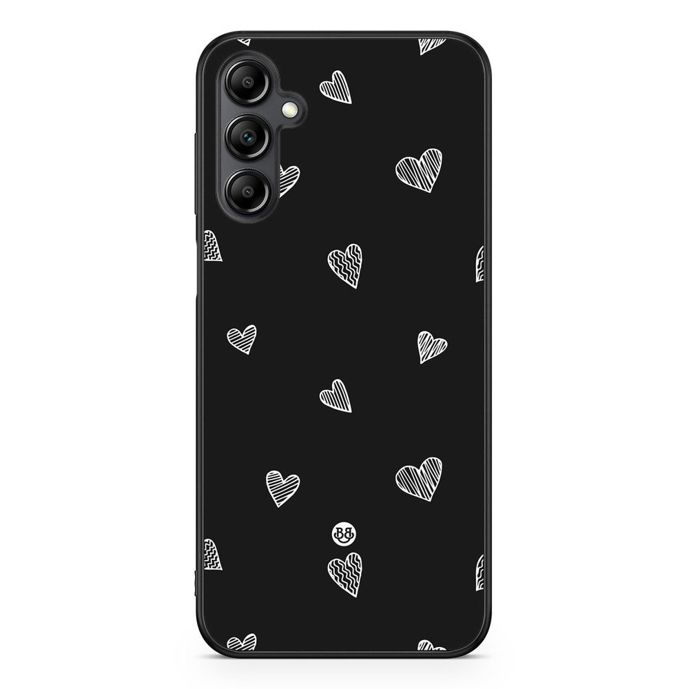 Samsung Galaxy A14 4G/5G Case - Black & White Hearts